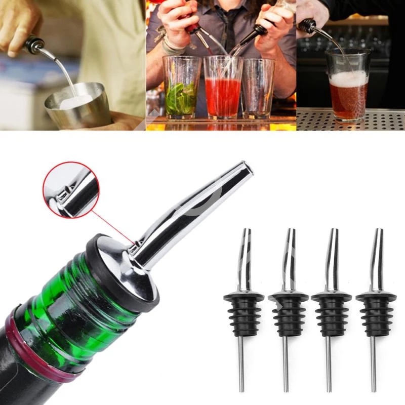 1 PC Aço Inoxidável Whisky Liquor Garrafa De Vinho Tampa De Bico Rolha Boca Dispenser Bartender Cozinha Ferramentas Bar Acessórios