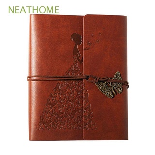 NEATHOME Caderno Vintage De Couro Para Álbum De Fotos/Scrapbook/Presentes