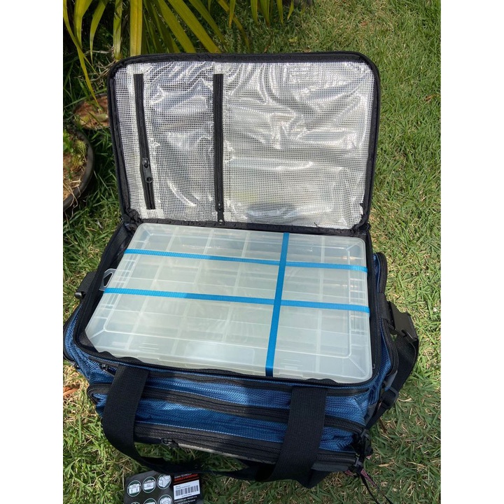 Mochila Pesca Rabjen Mochila De Pesca Rabjen 40L - Con Soportes Para Cañas Y 4 Cajas De Aparejos Bolsa Aparejos Soporte Cañas
