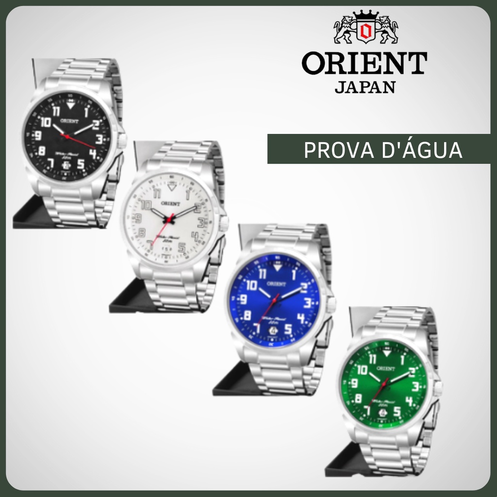 Relógio Orient Masculino Prata De Pulso Original Esportivo Prova D