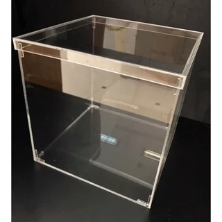 Caixa Com Tampa Em Acrilico 25x25x25cm