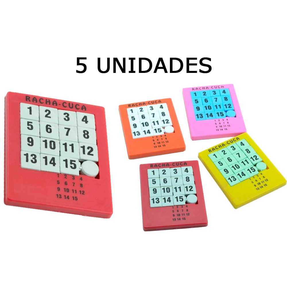 Racha cuca brinquedo jogo quebra cabeça letras infantil - MINI TOYS