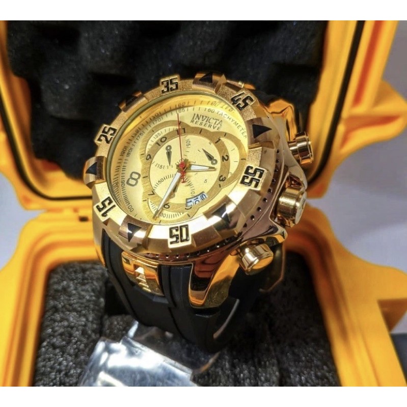 Relógio Invicta Excursion Preto/dourado | Shopee Brasil