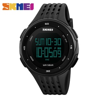 Skmei 1219 Relógio masculino com tela LED, relógio esportivo de luxo à prova d