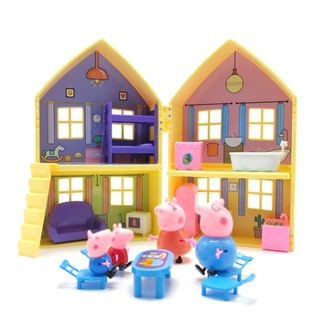 Brinquedos Peppa Porco-Conjunto De Bonecas De Ação De Festa  Amigos-Brinquedo De Bricolage-Educação De Para Crianças