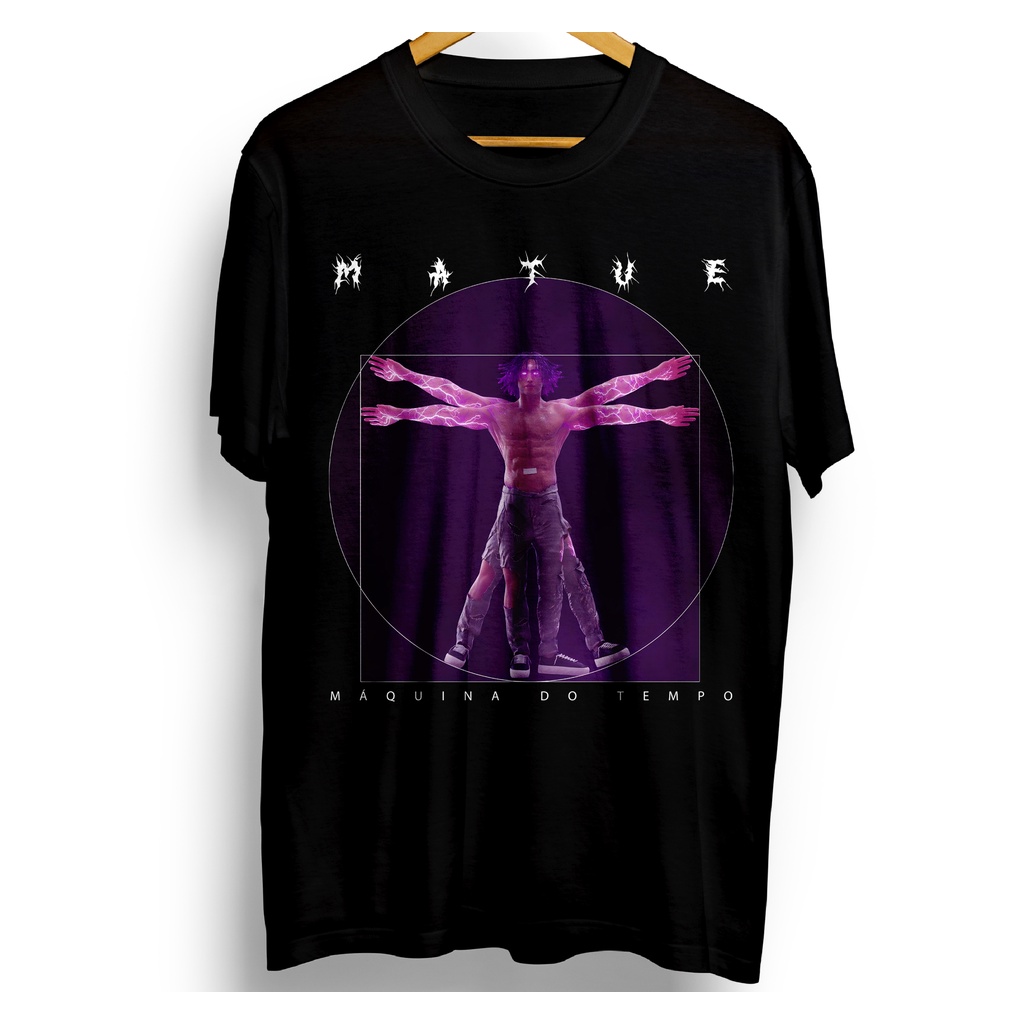 Camiseta Camisa Blusa Matuê Tue Matue 2020 Maquina do Tempo Album Homem Vitruviano 30praum