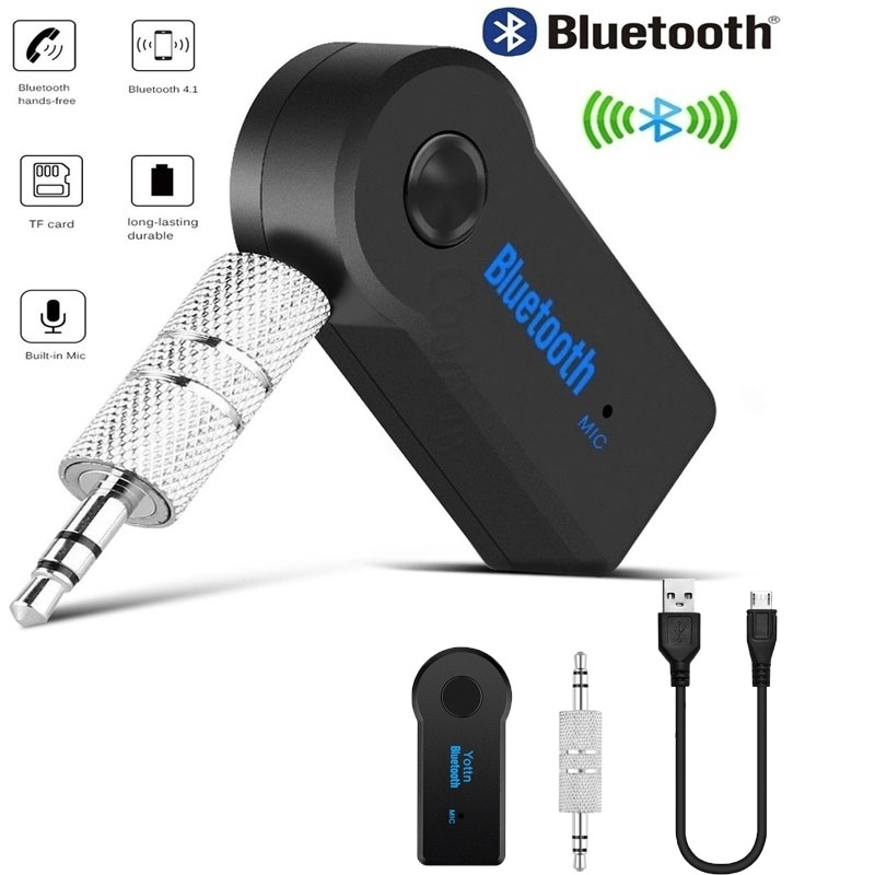 Adaptador Bluetooth P2 Música Chamada Som Carro 3.5mm Sem Fio