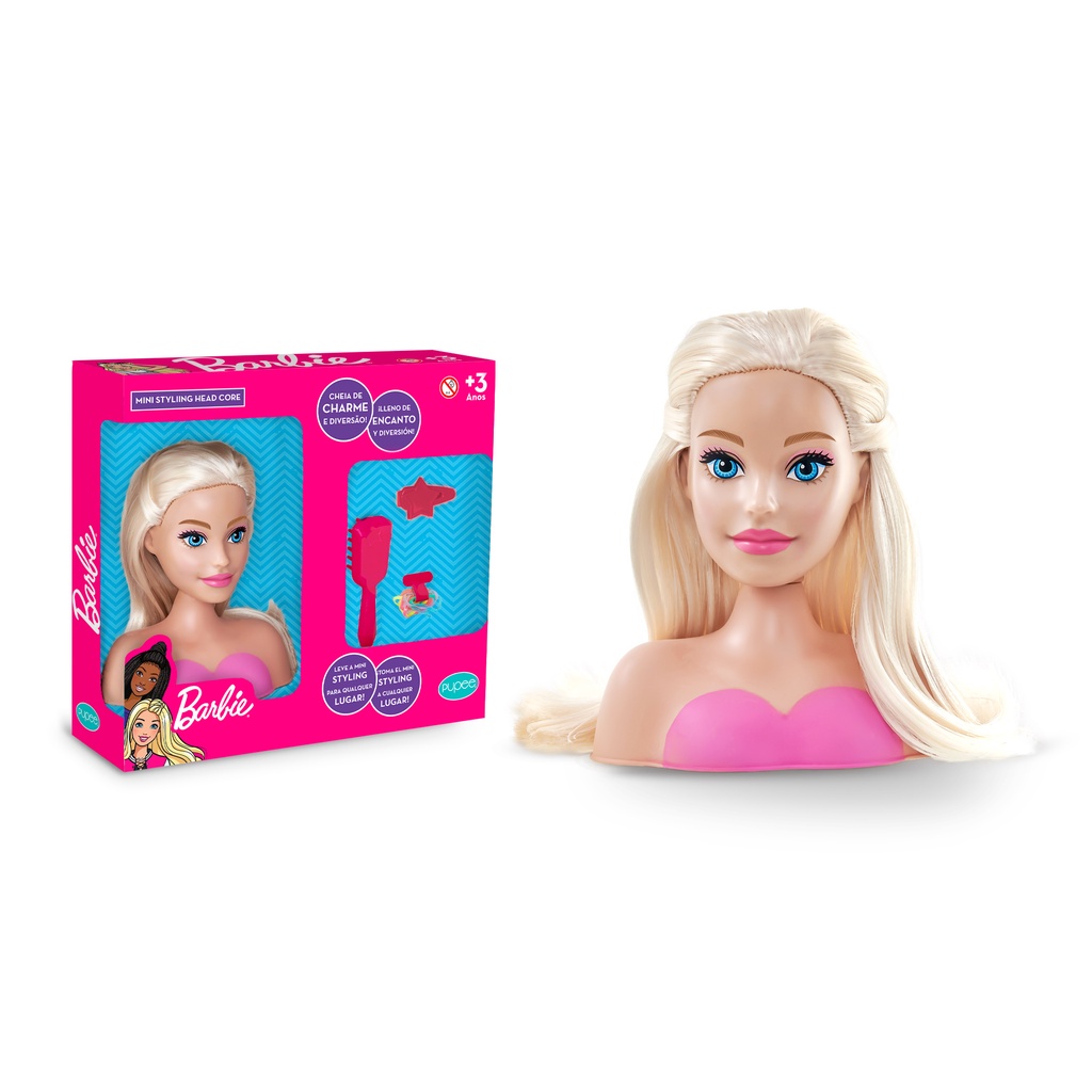 Busto Barbie - Styling Hair - Maquiagem - Pupee - superlegalbrinquedos