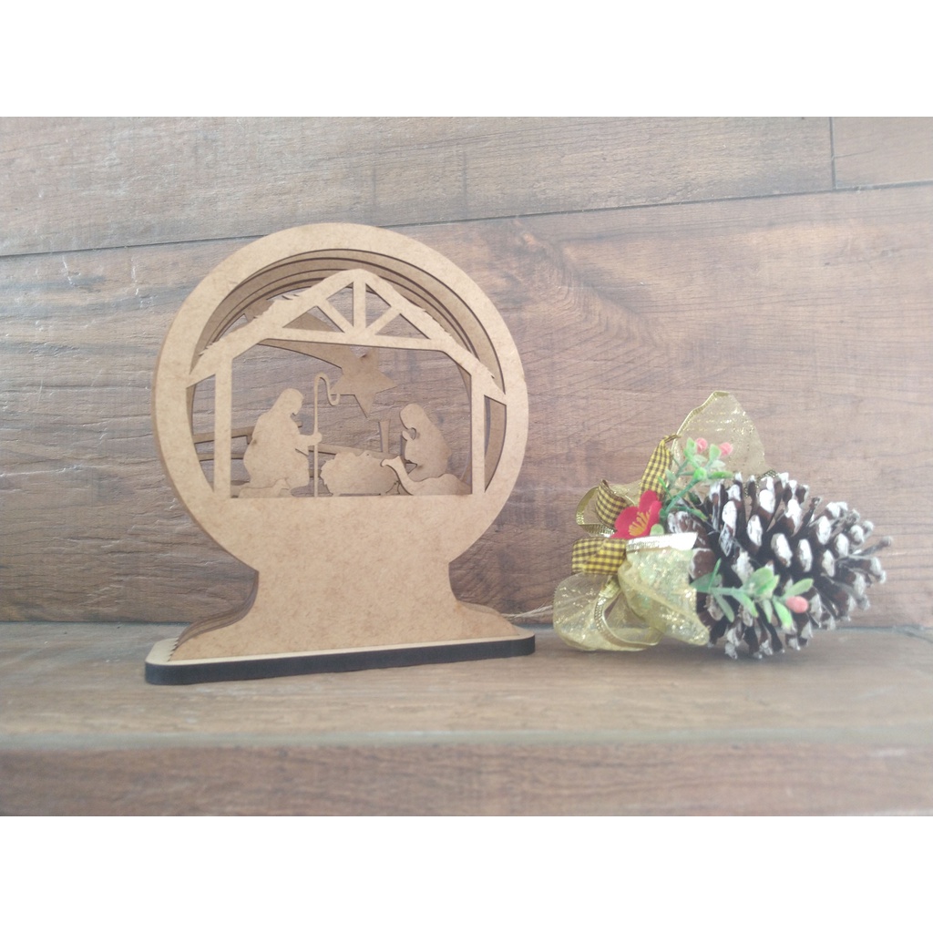 Presepio Natal Natalino para decorar enfeite natal feliz natal | Shopee ...