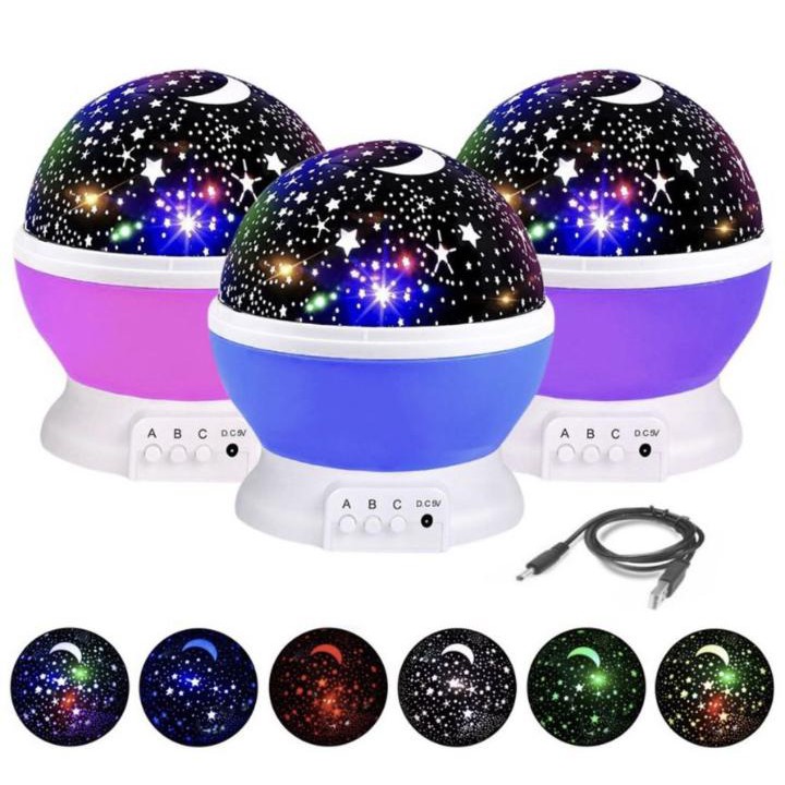 Luminária Projetor Estrela 360º Galaxy Abajur Star Master