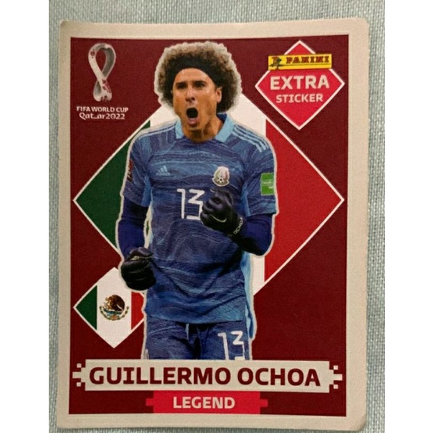 Guillermo Ochoa Ouro Carta Rara Figurinha Copa 2022 Colecionador Lendária  Legend à venda álbum 