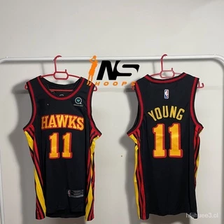 PZwx (Readystock Malásia) Camisa Nba Atlanta Hawks Trae Young # 11 (Compre 4 Grátis 1)