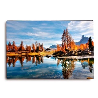 Quadro Paisagem de Outono no Lago Grande para sala foto alta resolução em tela