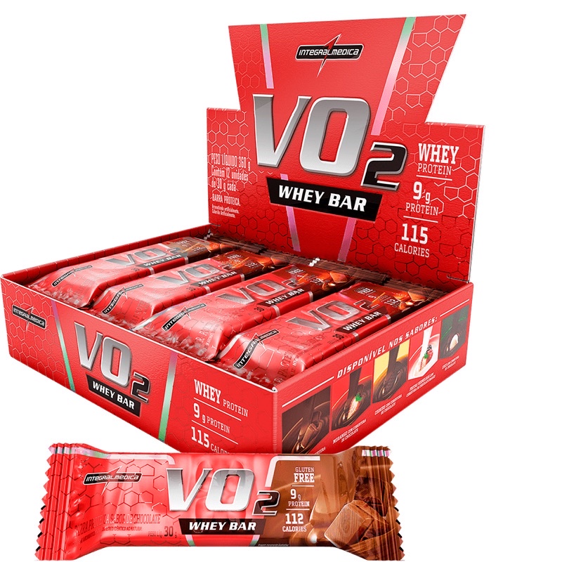 Integralmedica Vo2 Whey Bar 30g C/12 Unidades