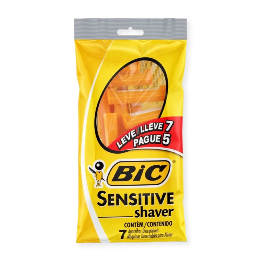 Aparelho Gilette Bic Amarela Descartável Tatuagem Barbear