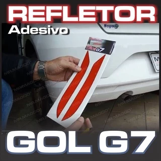 Refletivo Adesivo para Carro GOL G7 G8 Refletor do Para-choque Traseiro Olho de Gato Acessórios para Carro