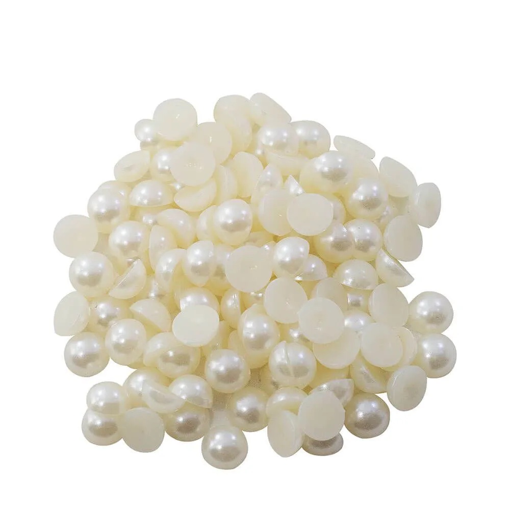 Meia Pérola Creme Para Artesanato 12mm 20g Pronta Entrega | Shopee Brasil