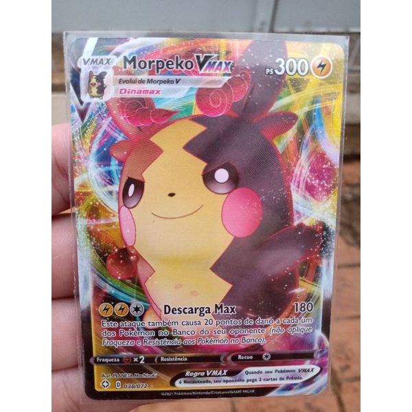 Carta Pokémon Original Morpeko Vmax Destinos Brilhantes