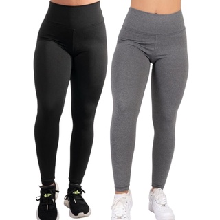 Kit 2 Calça Legging Suplex Academia Leg Levanta Bumbum