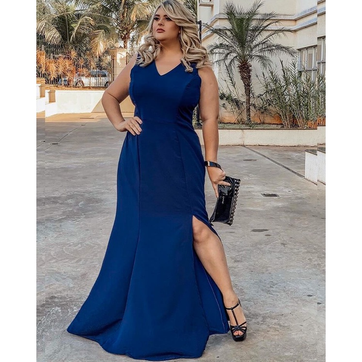 Vestido de best sale festa cor azul