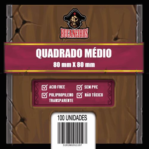 Sleeve Quadrado Médio (80x80) - Bucaneiros