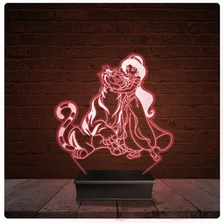 Abajur Luminária Acrílico Led - Jasmine Aladin 2