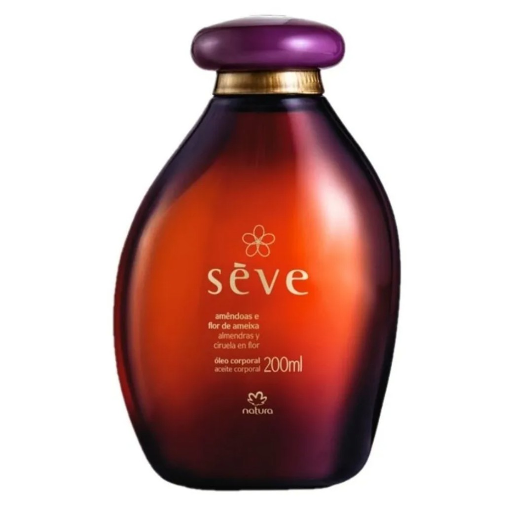 Óleo de banho corporal seve amêndoas e flor de ameixa- 200ml natura ...