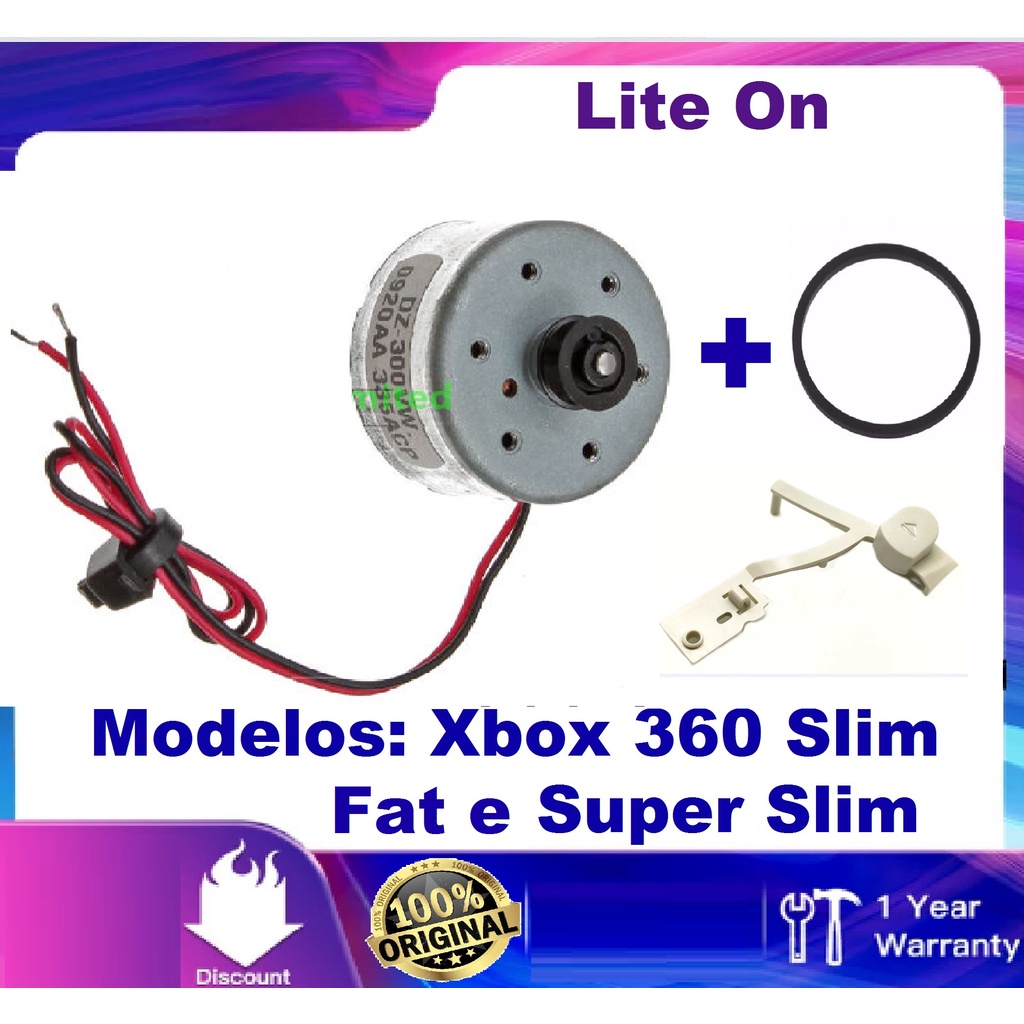 Motor Bandeja + Correia + Eject Xbox 360 Slim Super Slim Fat | Shopee ...
