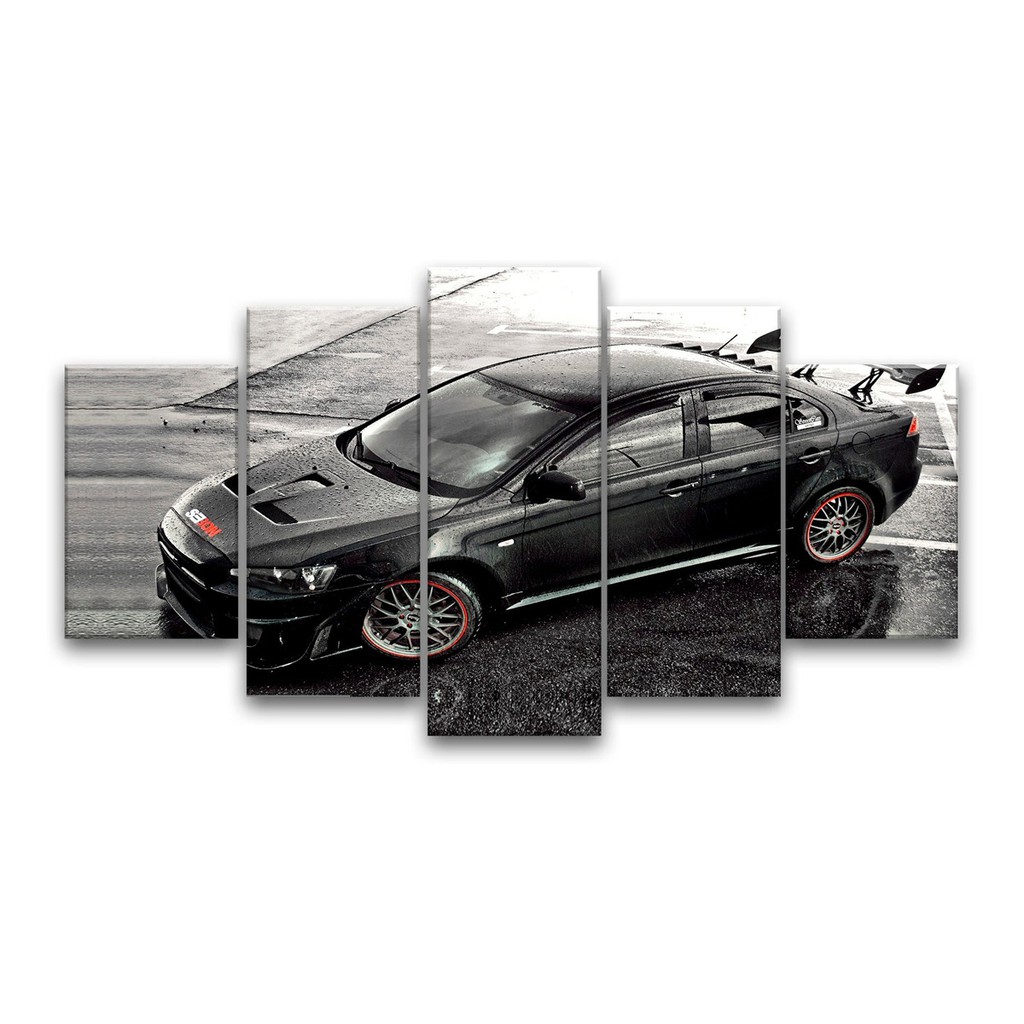 Quadro Decorativo 115cmx60cm Sala Mitsubishi Lancer Evo