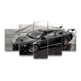 Quadro Decorativo 115cmx60cm Sala Mitsubishi Lancer Evo