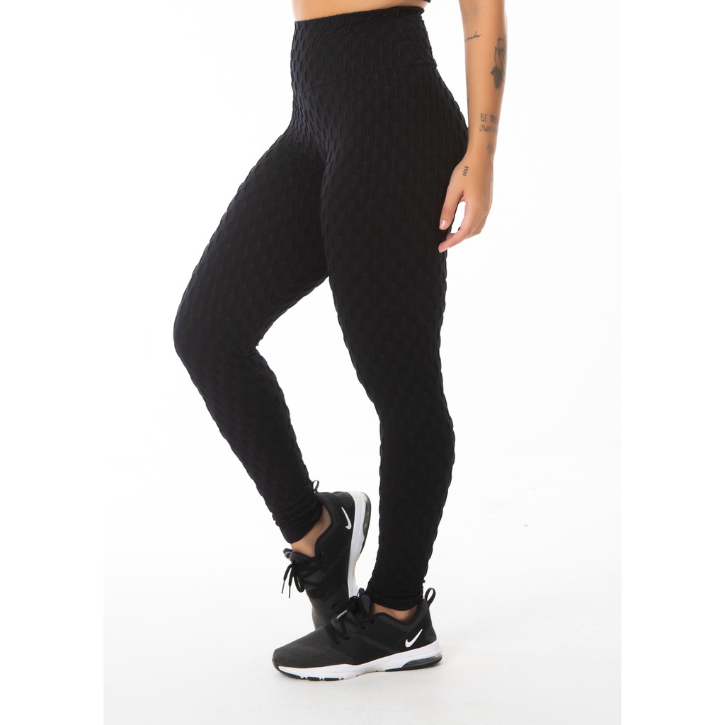 Calça Legging Bolha com Textura Academia Feminina - Trix Fit