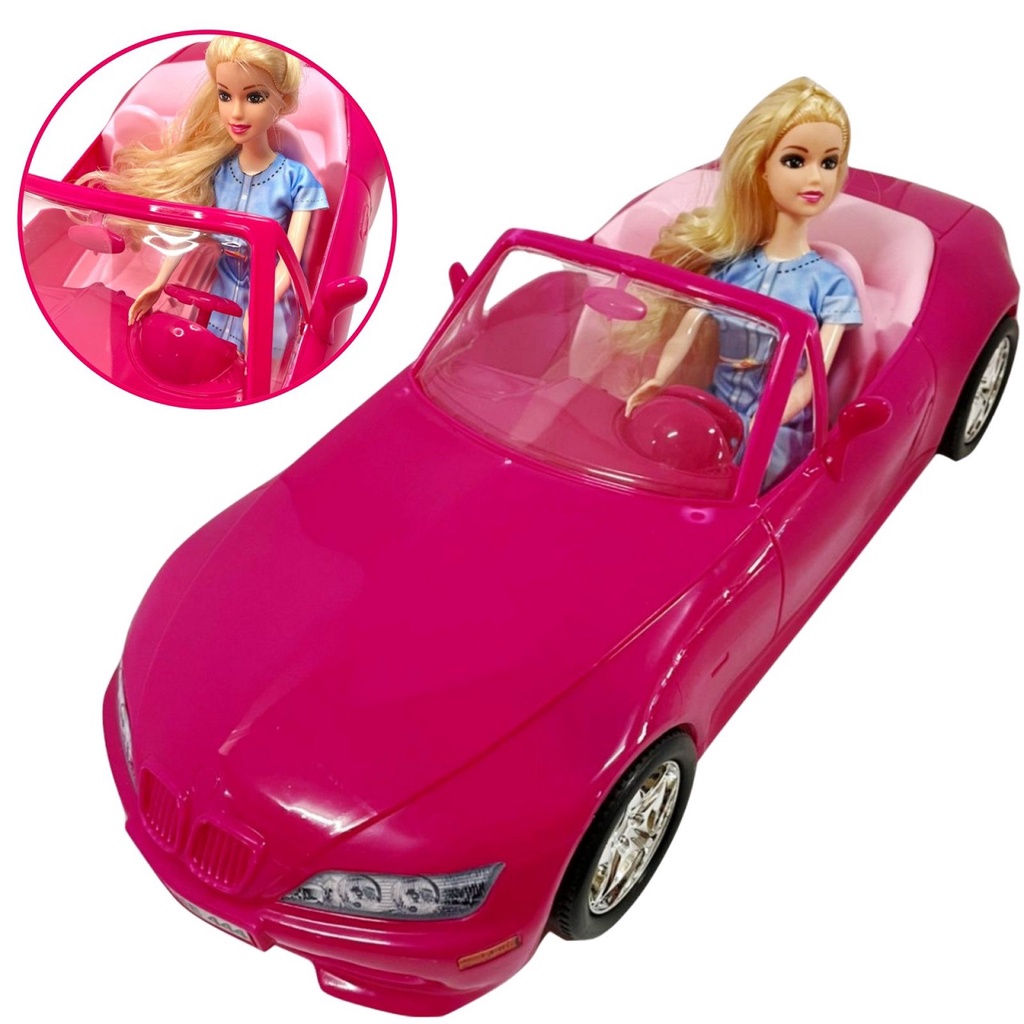 Barbie Boneca Carro Conversível para crianças a partir de 3 anos