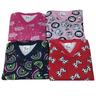 Pijama Infantil Menino e Menina Manga Longa Estampado Frio Inverno - preço de atacado