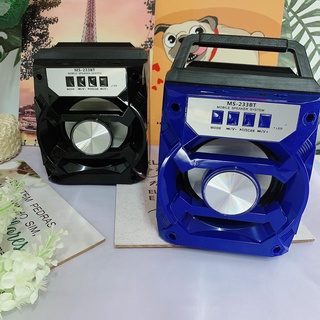 Mini Caixa Caixinha de Som Bluetooth Portátil Usb SD FM Potente ms233bt