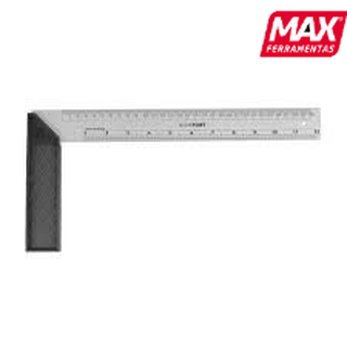 Esquadro Para Carpinteiro 10"/25 Cm Pvc - Max Ferramentas