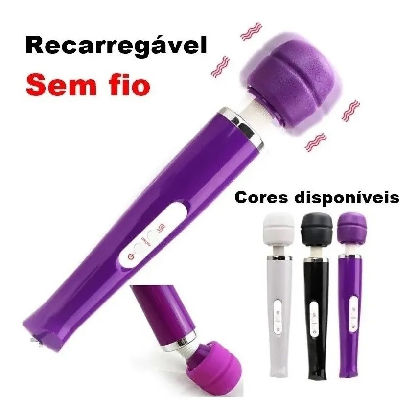 Massageador Varinha Mágica Aparelho Massagem Sem Fio Forte Shopee Brasil