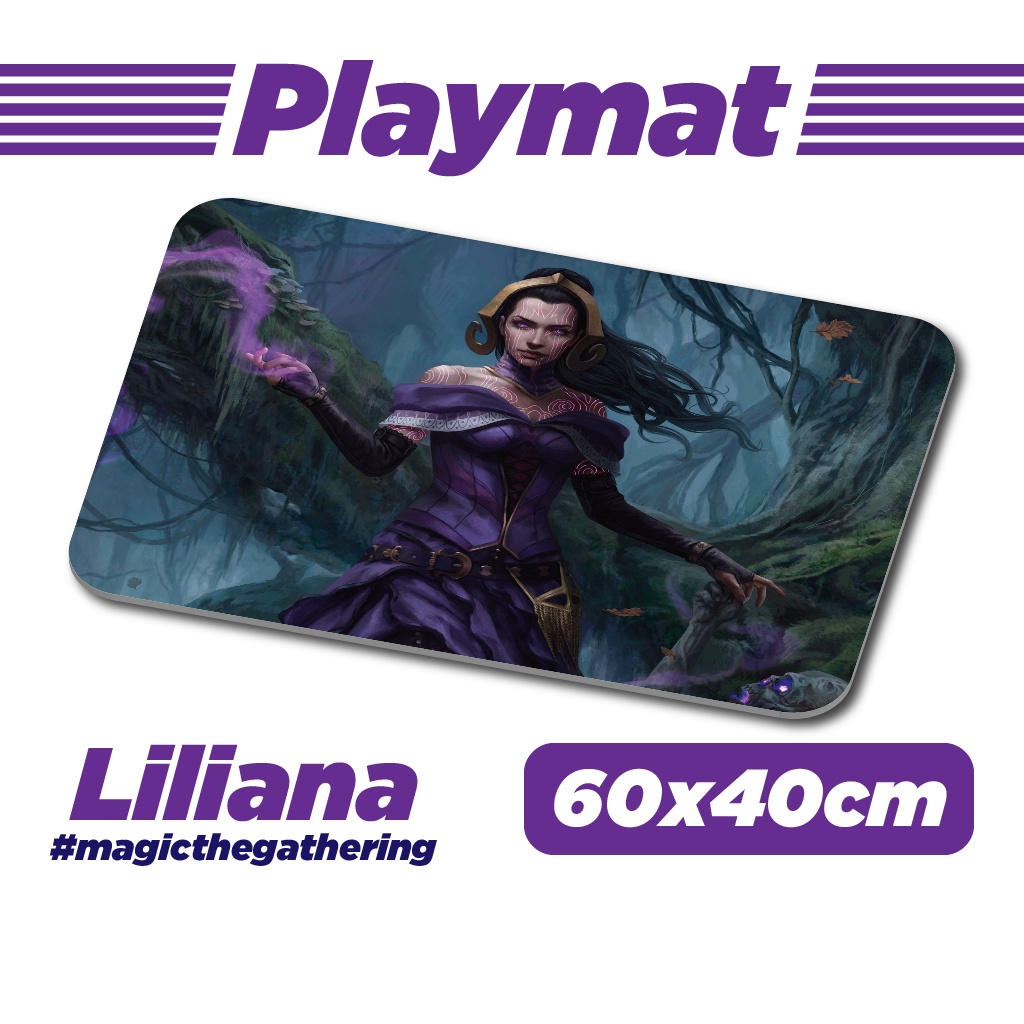 Playmat Liliana - Magic the Gathering - 60x40cm | Shopee Brasil
