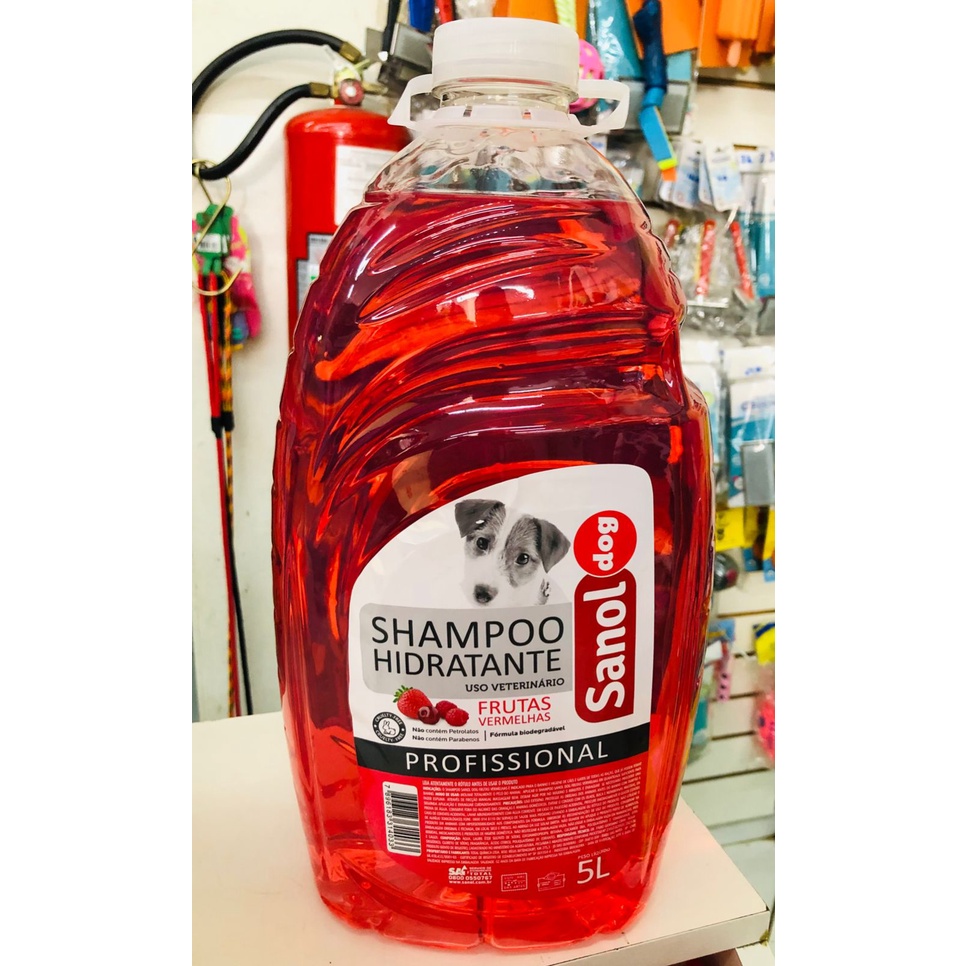 Shampoo Cachorro Frutas Vermelhas Hidratante Sanol Dog 5l | Shopee Brasil