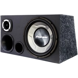 Caixa Trio Pioneer Completa Som Carro Sub 12" 350wrms
