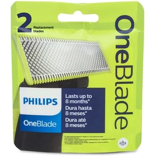 Kit 2 Lâminas OneBlade Philips Refil QP220/51 Original com NF para Qp2510 Qp2520 Qp2521 Qp2522 Qp2530 Qp6510