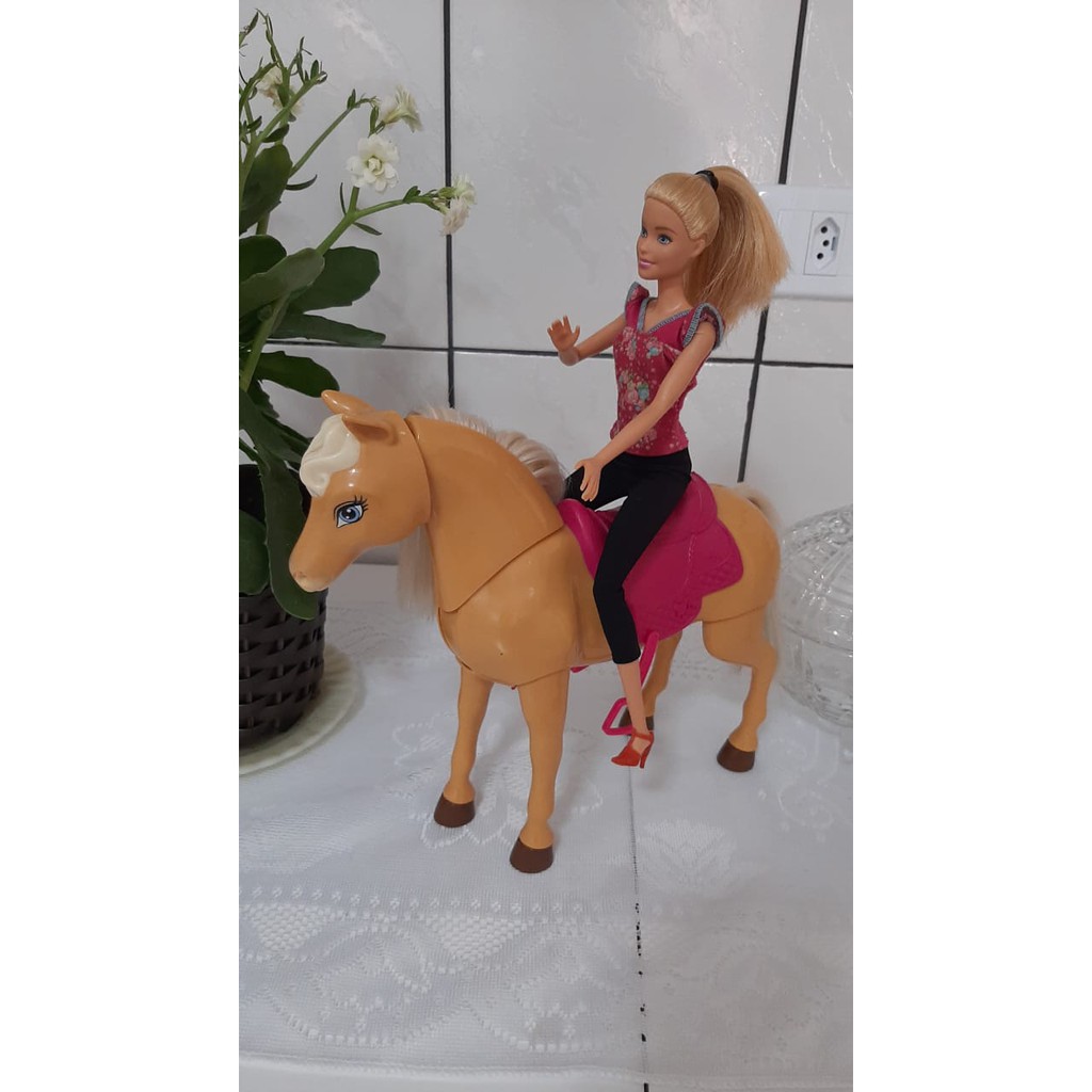 Boneca Barbie com Cavalo - Mattel - superlegalbrinquedos