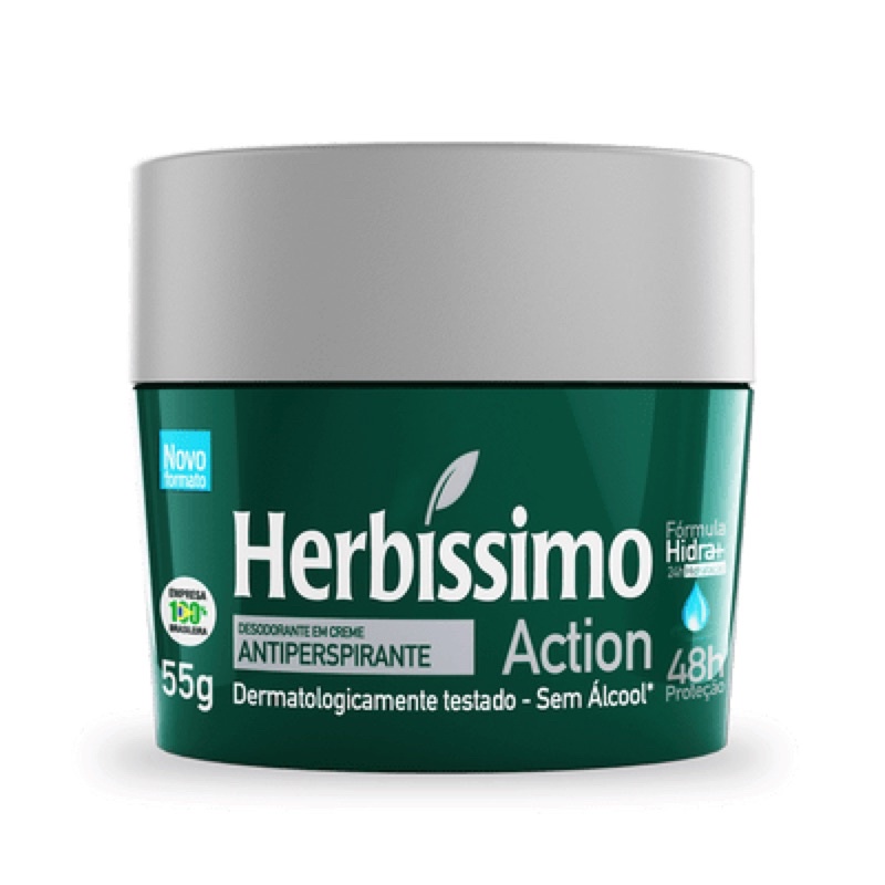 Herbissimo Desodorante Creme 55g Tradicional | Shopee Brasil