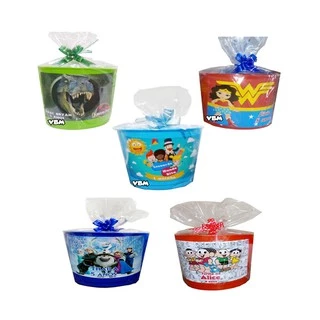 Kit C/ 15 Un Balde De Pipoca Personalizado Tamanho Grande 1,5 Lt C/ Embalagem (Fazemos Todos os Temas)