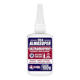 Cola Almasuper 100g Adesivo Instantaneo Ultra Rapido