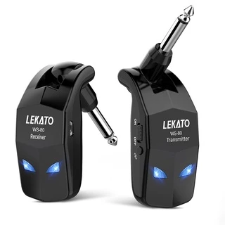 Lekato Transmissor/Receptor/Sistema De Baixo/Bateria Sem Fio Recarregável 2.4Ghz/Instrumento De Guitarra