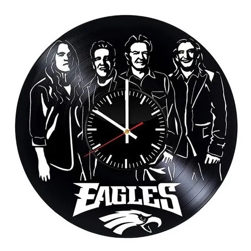 Banda Eagles - Relógio Disco De Vinil Decoração