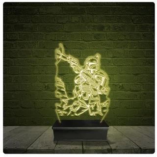 Abajur Luminária Acrílico Led - Star Wars Stormtrooper