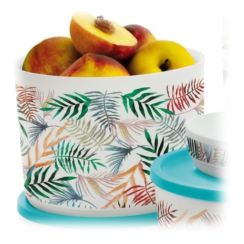 Tupperware - Refri Line Redondo 2,1 Litros Tropical | Shopee Brasil