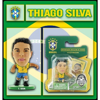 Boneco Thiago Silva Brasil - SoccerStarz