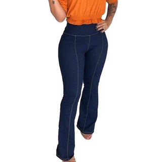 Calça jeans best sale de malha